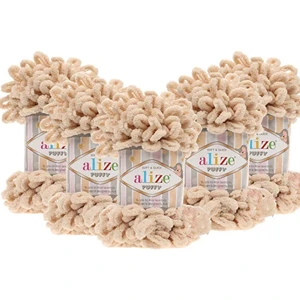 Puffy El Örgü Ipliği 5'li Paket Bal Köpüğü 310