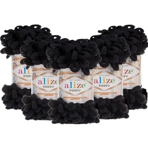 Puffy El Örgü Ipliği 5'li Paket Siyah 1060 ( Ürün Kodu 1060 ) Lot Numarası 799390