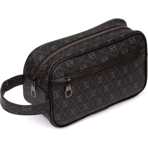 Adelina Bags Siyah Desenli Portföy Seyahat El Çantası Hangbag