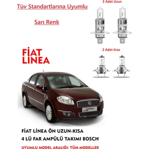 Fiat Linea 2014 Model Ön Uzun-Kısa 4 Lü Far Ampülü Takımı