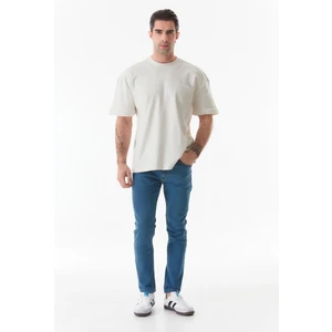 Fermuarlı Straight Jean Pantolon