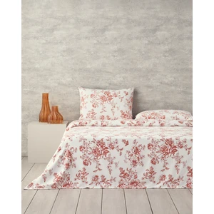 English Home Rosey Violen Tek Kişilik Pike Takımı Turuncu
