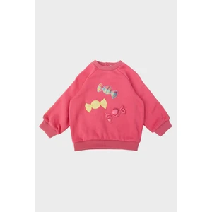 Gb Baby Layette Kız Bebek Pembe Sweatshirt 23FW0BG2409