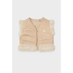 Gb Baby Layette Kız Bebek Ekru Yelek 23FW1BG2730
