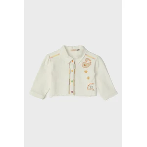 Gb Baby Layette Kız Bebek Beyaz Ceket