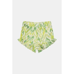 Gb Baby Layette Kız Bebek Desenli Şort Normal Bel Cep Detaylı Yazlık Rahat Kesim