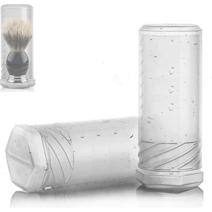 Yeni Tıraş Fırçası Seyahat Çantası Tutucu Plastik Tüp Fırça Saklama Kutuları Çoğu Tıraş Fırçasına Uygun (Fırça Dahil Değildir) (Yurt Dışından)