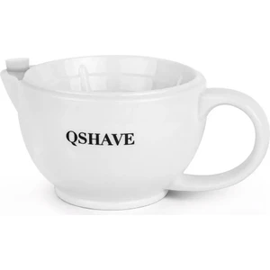 Beyaz Stil Qshave Jilet Tıraş Scuttle Kupa Dolu Sıcak Su Köpüğü Her Zaman Sıcak Tutmak Büyük Boy Kase El Yapımı Çömlek Fincan Siyah & Beyaz (Yurt Dışından)