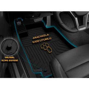 Nova Krom Tesla Model Y 4d Havuzlu Paspas 2020 Üzeri A+ Kalite