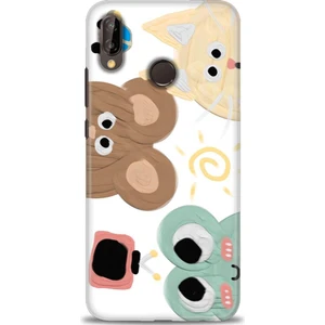 Glory Aksesuar Huawei P20 Lite Uyumlu Kılıf Hd Kalite Desenli  Baskılı Kılıf - M (41)
