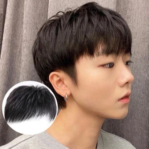 Erkek Kısa Peruk Doğal Üst Saç Uzantıları Görünmez Nefes Alabilen Kafa Kapağı Kişiselleştirilmiş Saç Aksesuarları (Yurt Dışından)