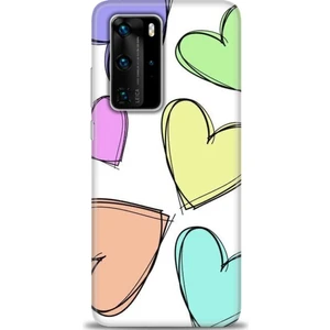 Glory Aksesuar Huawei P40 Pro Uyumlu Kılıf Hd Kalite Desenli  Baskılı Kılıf - G (15)