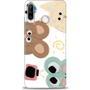 Glory Aksesuar Huawei P30 Lite Uyumlu Kılıf Hd Kalite Desenli  Baskılı Kılıf - M (41)