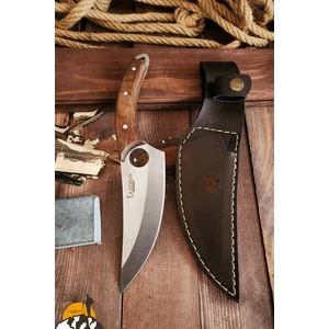 Outdoor Bıçak Çakı Kamp Bıçağı Mutfak Bıçak Kılıf Hediyeli El Yapımı ( 27 cm )