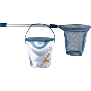 Caperlan Balık Kovası ve Kepçesi Keşif Seti - Balıkçılık - 18 cm/39 cm - Mavi