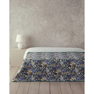 English Home Floral Charm Tek Kişilik Çok Amaçlı Örtü Mavi