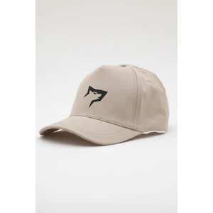 Spor Şapka | Unisex | Sports Hat | Bej Renk Siyah Logo |