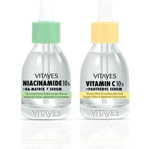 Niacinamide %10Hyalüronik Asit Cilt Serumu ile %10 C Vitamini Cilt Serumu