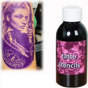 Tatto Stencils Dövme Transfer Mürekkebi Epson M1120 Yazıcılar Için 100 ml