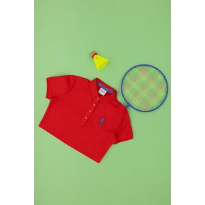 U.S. Polo Assn. Kız Çocuk Kırmızı Tişört Basic 50283286-VR030