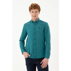 U.S. Polo Assn. Erkek Koyu Yeşil Gömlek Basic 50288629-VR101
