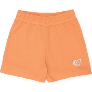 U.S. Polo Assn. Kız Çocuk Somon Şort (Örme) 50288132-VR047