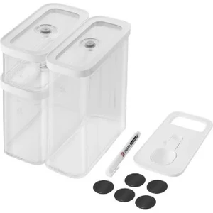 Fresh & Save Cube Saklama Kabı Seti, M / 5-Parça, Şeffaf-Beyaz 1026082