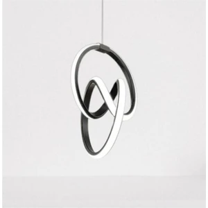 Ömür Avize Yakut Siyah Sarkıt Ledli Avize