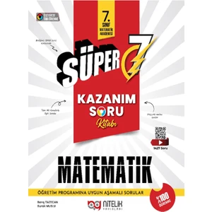 Nitelik Yayınları Süper 7 Matematik Kazanım Soru Kitabı