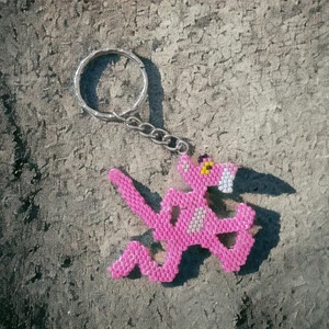 Miyuki Boncuk El Yapımı Pembe Panter Pink Panther Anartarlık/çanta Süsü