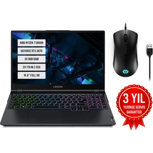 Legion 5 15ACH6H 82JU00EATX Amd Ryzen 7 5800H 16GB 2tb SSD RTX3070 15.6" Freedos Taşınabilir Bilgisayar