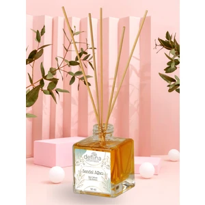 Deflina Kozmetik Sandal Ağacı Çubuklu Oda Kokusu Esansiyel Uçucu Yağ Sandal Wood Reed Diffuser 110ML