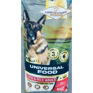 Unıversal Food Düşük Tahıllı Premium Kuzu Etli Yetişkin Köpek Maması 15 Kg. (%100 Kuzu Yağı Astaksantin içeren)