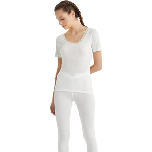 Kadın Kısa Kol Level 1 Beyaz Thermal C7T6N2O1