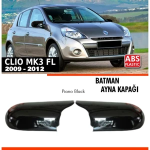 Renault Clio 3 Batman Yarasa Ayna Kapağı 2009-2012 Makyajlı Kasa Uyumlu