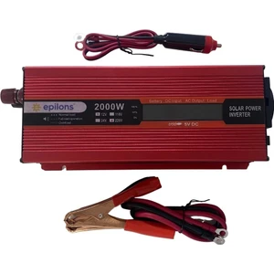 12V 2000W Modifiye Sınus Inverter 220V Dijital Göstergeli- Taşınabilir Güç Kaynağı