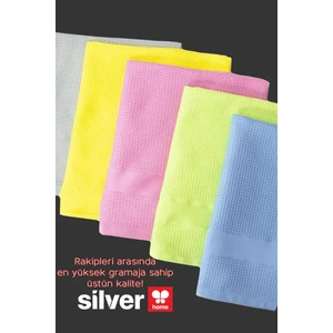 Silver Home Mikrofiber 42X68 Dekoratif 5li Cam Temizlik Bezi - Renkli