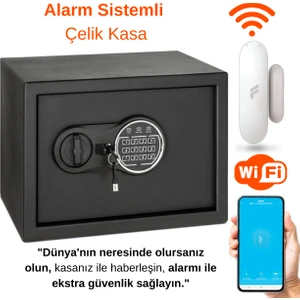 KD060-60-120 Elektronik Şifreli Çelik Kasa Alarm Sistemli Çelik Kasa Akıllı Çelik Para Evrak Kasası