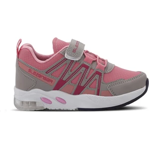ELIPS Unisex Çocuk Sneaker Koşu & Yürüyüş Ayakkabısı Gri / Pembe