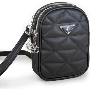 Nas Bag Çapraz Çanta Siyah Kapitone