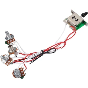 Strat Gitar Için Kablolu 1 Cilt 2 Ton Kontrolü 5 Yollu Anahtar 3-500K Pot (Yurt Dışından)