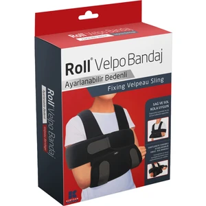 Velpo Bandaj Siyah Omuz Destekli - Ayarlanabilir Bendenli
