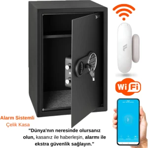 KD060-60-145 Elektronik Şifreli Kasa Büyük Boy Akıllı Para Evrak Kasası Alarmlı Kasa