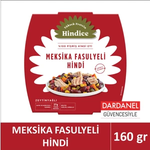 Hindice Aç Ye Hazır Yemek Meksika Fasulyeli Hindi 160 gr