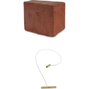 Doğal Kırmızı Kil Seramik Çamuru 5 kg Kesme Teli