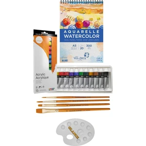 Daler Rowney Simply Akrilik Boya 12 ml 12 Van Dyck Suluboya Defteri A5 300 gr 20 Yp Akrilik Set