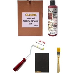Rich Selfy Decor 240 cc Burgundy Kendinden Vernikli Mobilya Boyama Seti