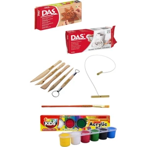 Das Beyaz 500 Gr+Das Kahve 500 gr Akrilik Kil Başlangıç Seti
