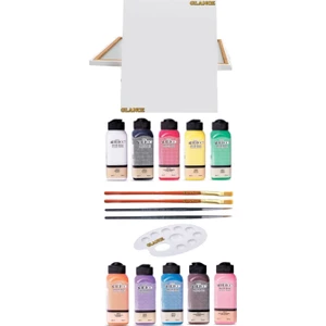 Artdeco Akrilik Boya 140 ml Başlangıç Seti + 35X50 Tuval