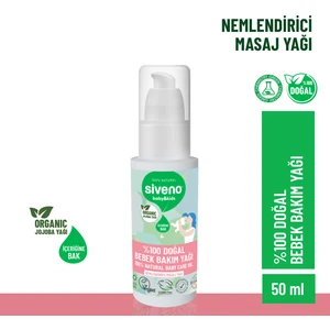 %100 Doğal Bebek Yağı Organik Jojoba Bakım Masaj Yağı Parafinsiz Bitkisel Vegan 50 ml